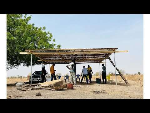 Solar community pavilion in Gaboni, Ghana