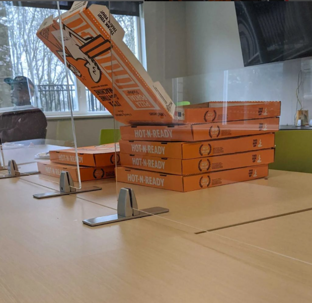 Stack of Pizza Boxes